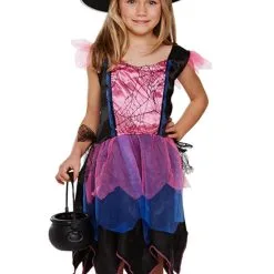Firework Witch Girls Costume