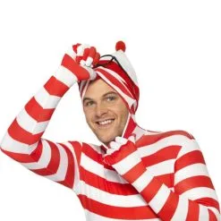 Wheres Wally Second Skin Suit Costume -Hot Sale Cosyumes Store lrgscalewally skin mask